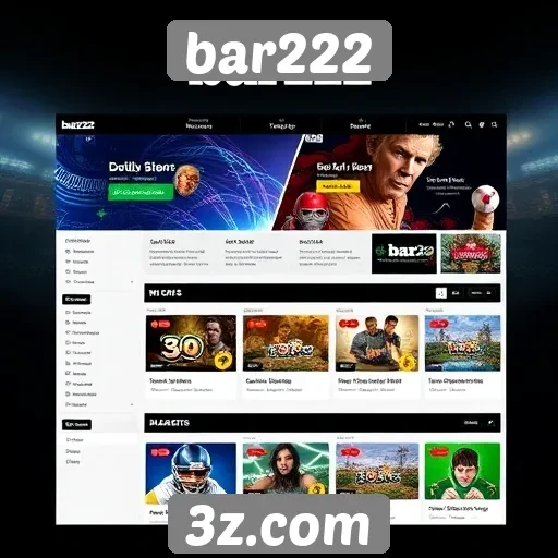 Análise das funcionalidades do site bar222 em jogos online